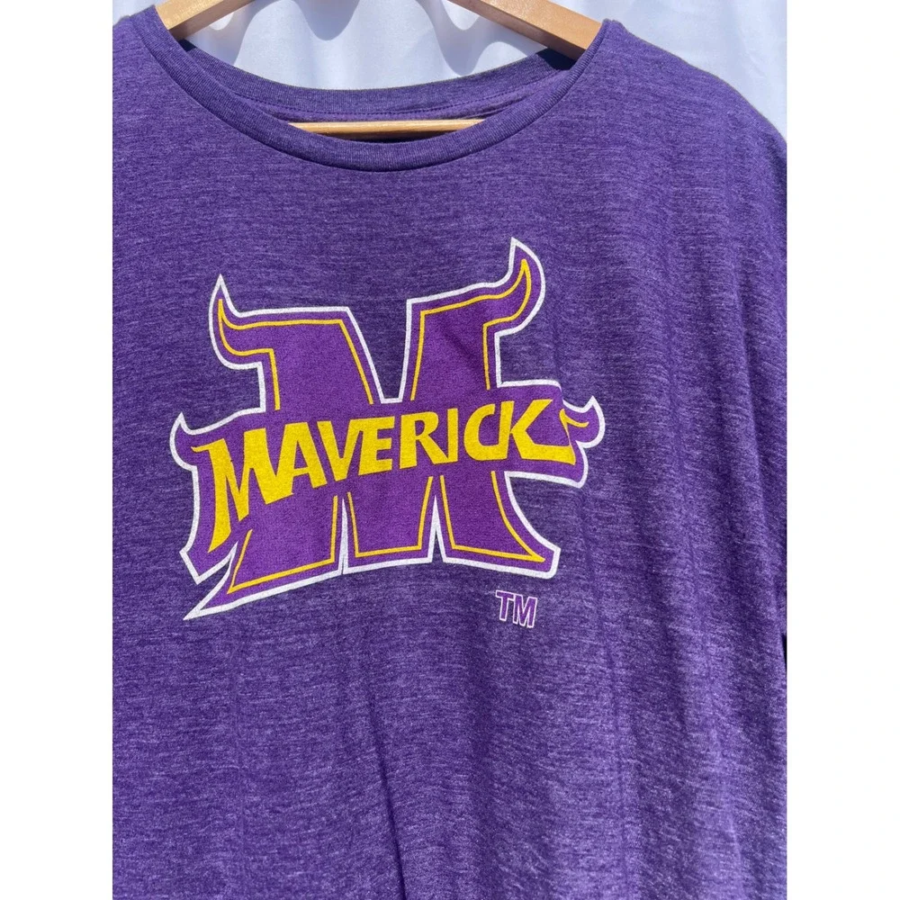 Minnesota State Mavericks T-Shirt Purple Heather Graphic Tee Mens XX Large - Picture 3 of 12